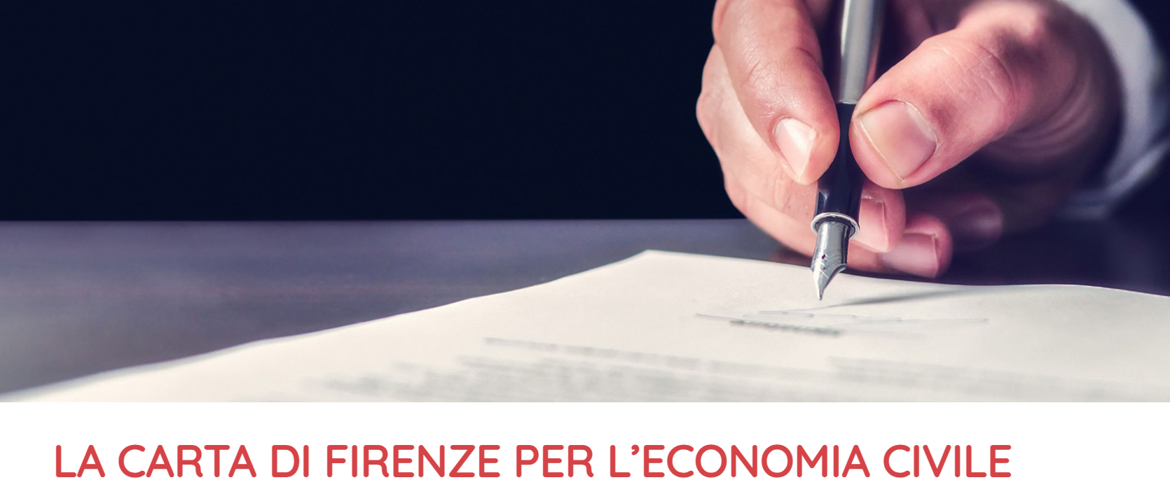 La carta di Firenze per l’economia civile